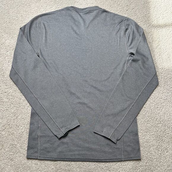 Patagonia Capilene Baselayer Shirt Men Small Long Sleeve Gray Midweight Pullover - Picture 5 of 7